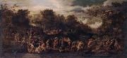 unknow artist Moses and the israelites with the ark oil